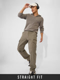 Solids: Hunter Green Men Cargo Pants