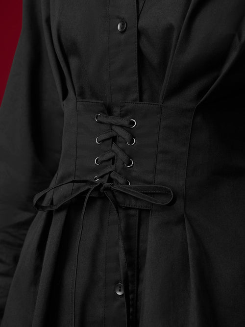 Corset-Shirt Dress: Phantom Women Shirt Dresses