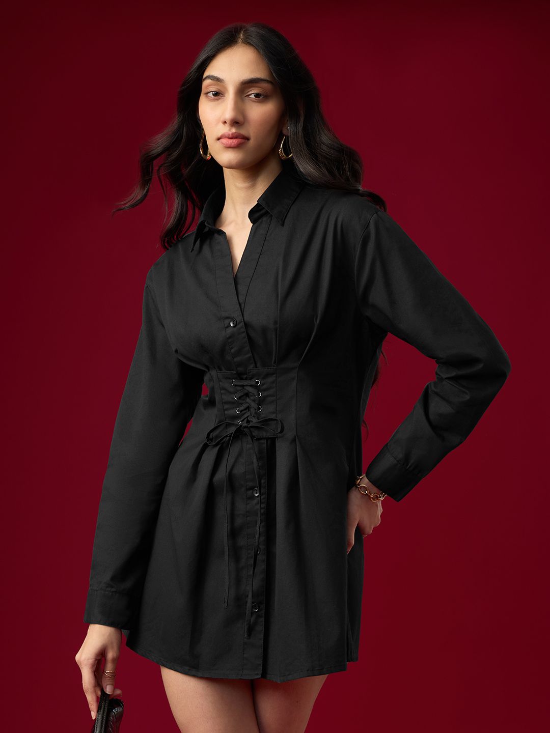 Corset-Shirt Dress: Phantom Women Shirt Dresses