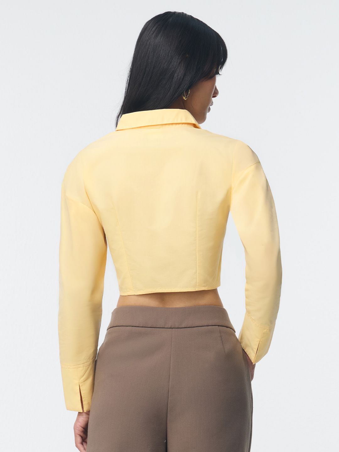 Cropped Shirt: Sunny Day Women Cropped Shirts