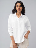 Oversized Solids: Pristine Women Oversized Shirts