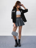 Cotton Linen Shirt: Dalmatian Charm Women Oversized Shirts
