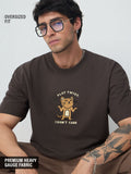 Oversized T-Shirt: Don't Care Oversized T-Shirts