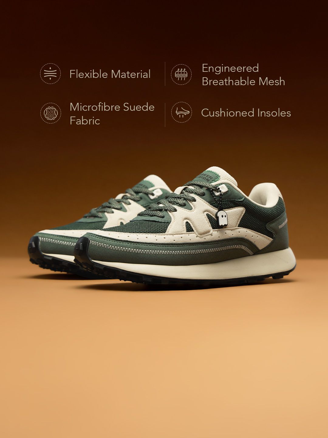 Milano: Olive Men Low Top Sneakers