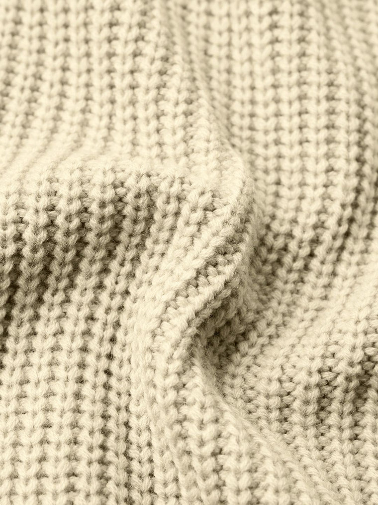 Knitted Sweater: Sandstone Women Oversized Sweaters