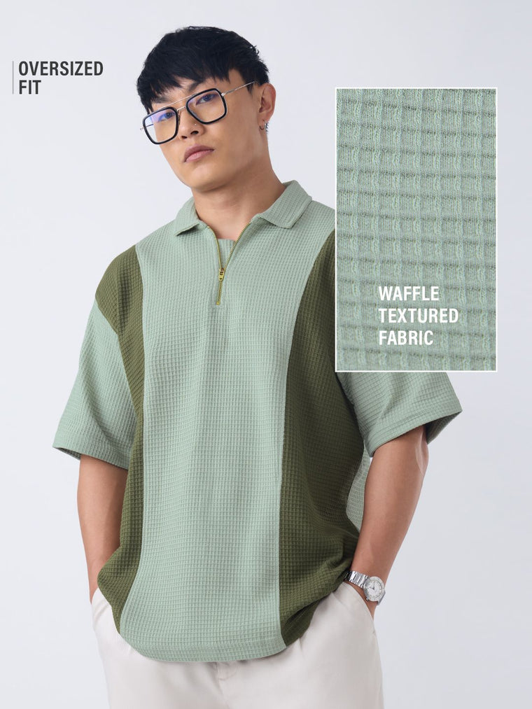 Oversized Polo: Smoked Pine Oversized Polos