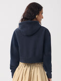 Polar Fleece Hoodies: Mystic Bloom Women Cropped Zipper Hoodies