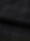 Men's Classic Fit Pants: Black Checks Men Super Flex Pants