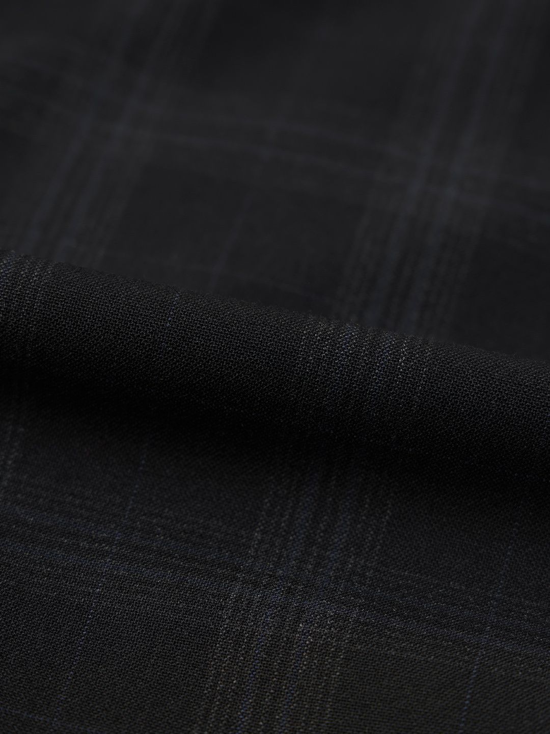 Men's Classic Fit Pants: Black Checks Men Super Flex Pants
