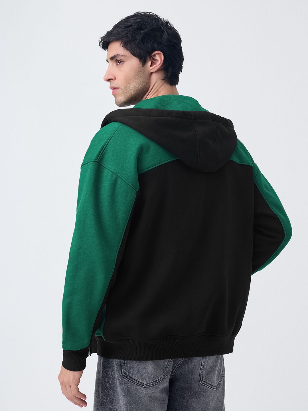Zipper Hoodie: Noir Men Oversized Hoodies