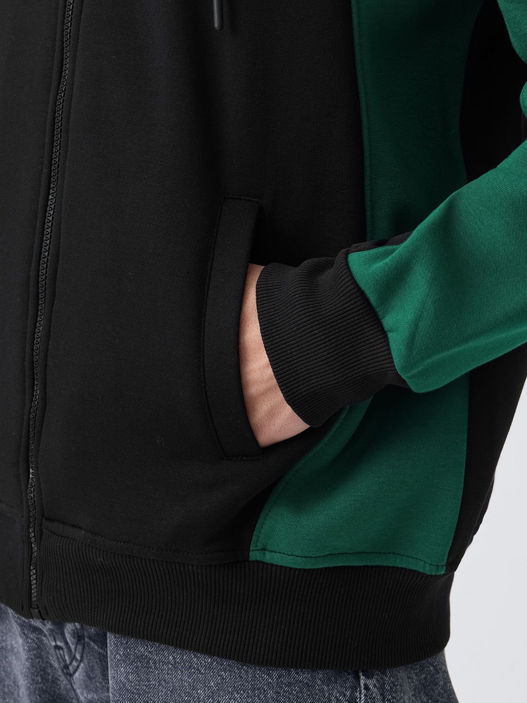 Zipper Hoodie: Noir Men Oversized Hoodies