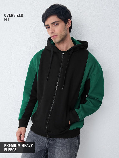 Zipper Hoodie: Noir Men Oversized Hoodies