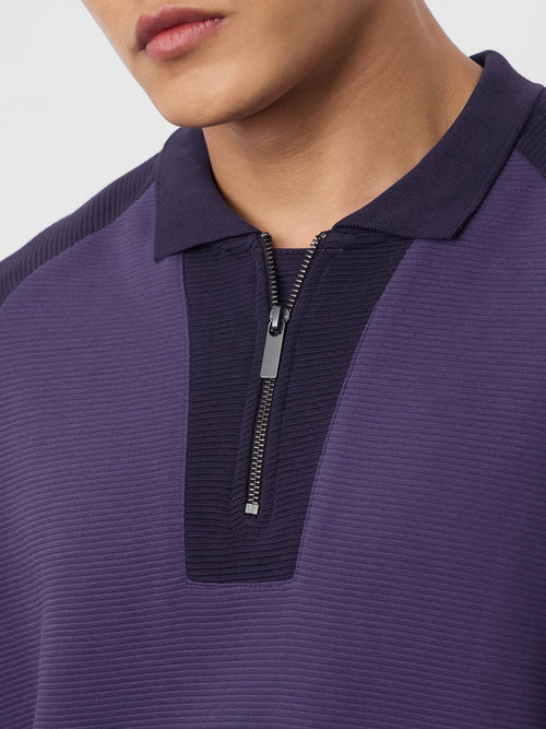 Ottoman Colourblock: Twilight Zipper Polos