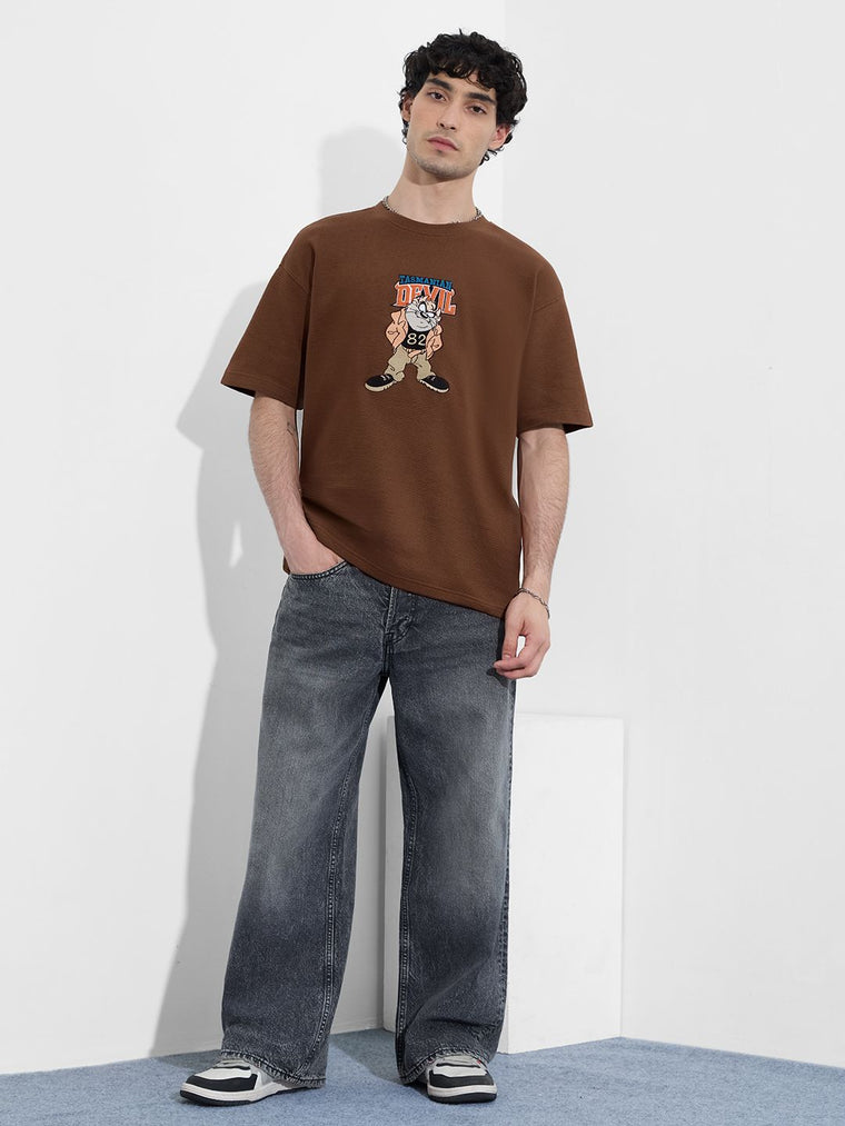 Looney Tunes Ottoman: Devil Taz Oversized T-Shirts