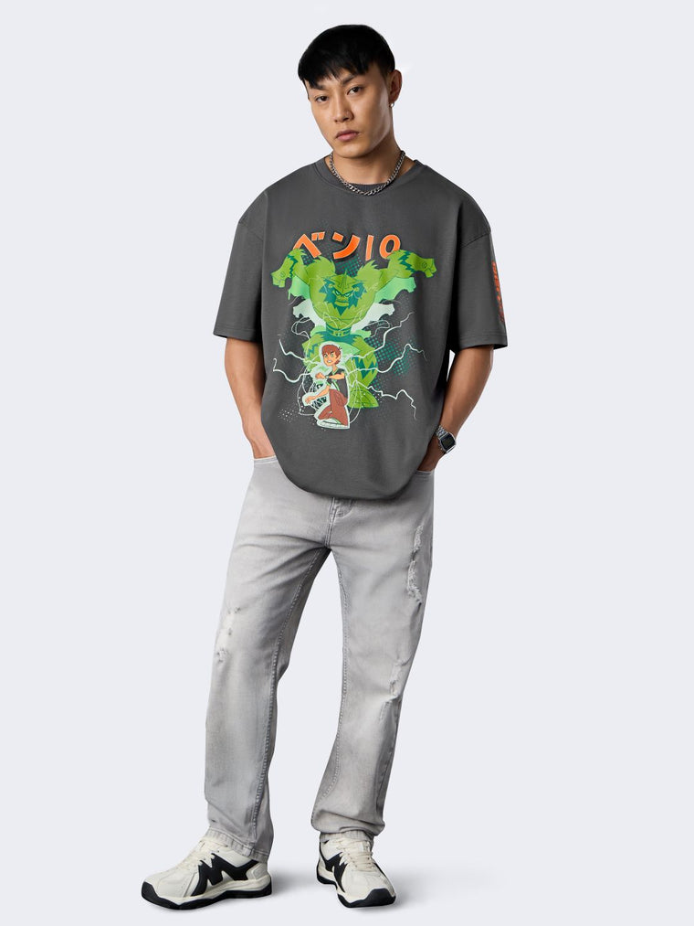 Ben 10 Omniverse: Shocksquatch Oversized T-Shirts