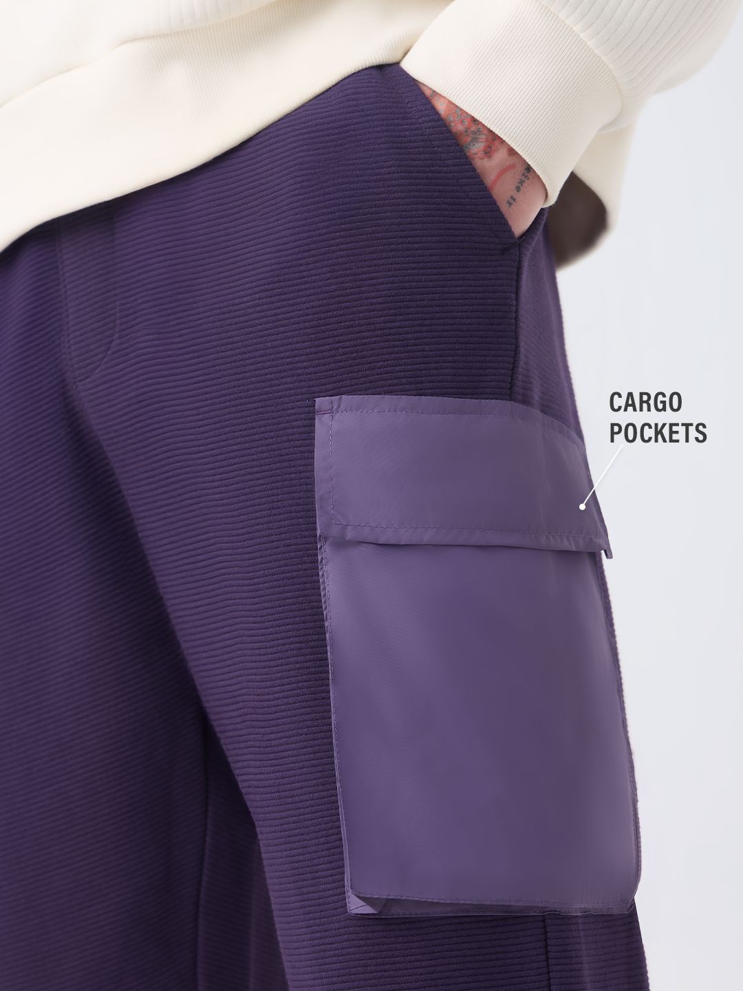 Solids: Berry Purple Men Joggers