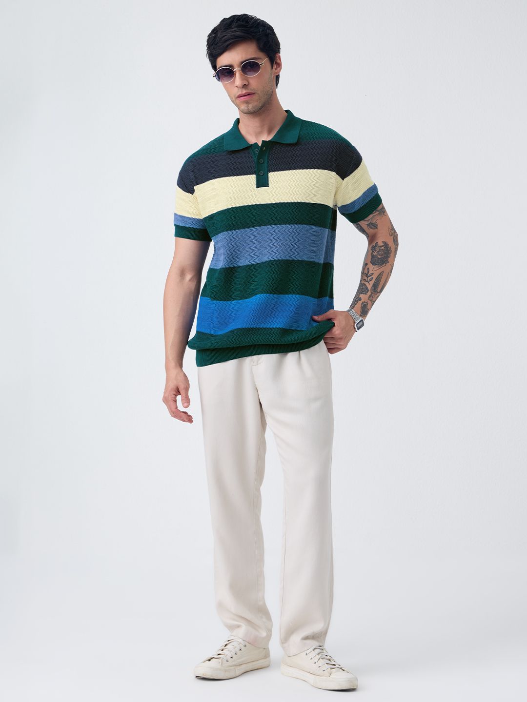 Jacquard Polo: Marine Vibe Classic Polos