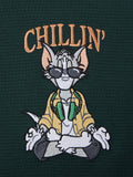 Textured Tshirt: Tom Chillin' Time Women Oversized T-Shirts