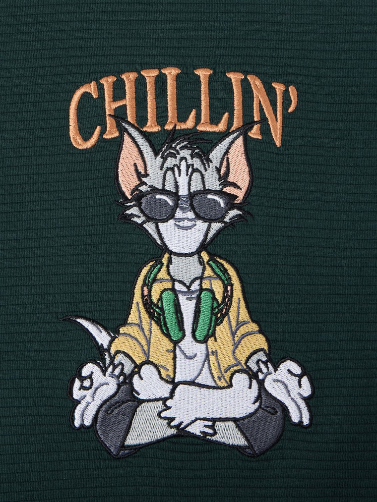 Textured Tshirt: Tom Chillin' Time Women Oversized T-Shirts