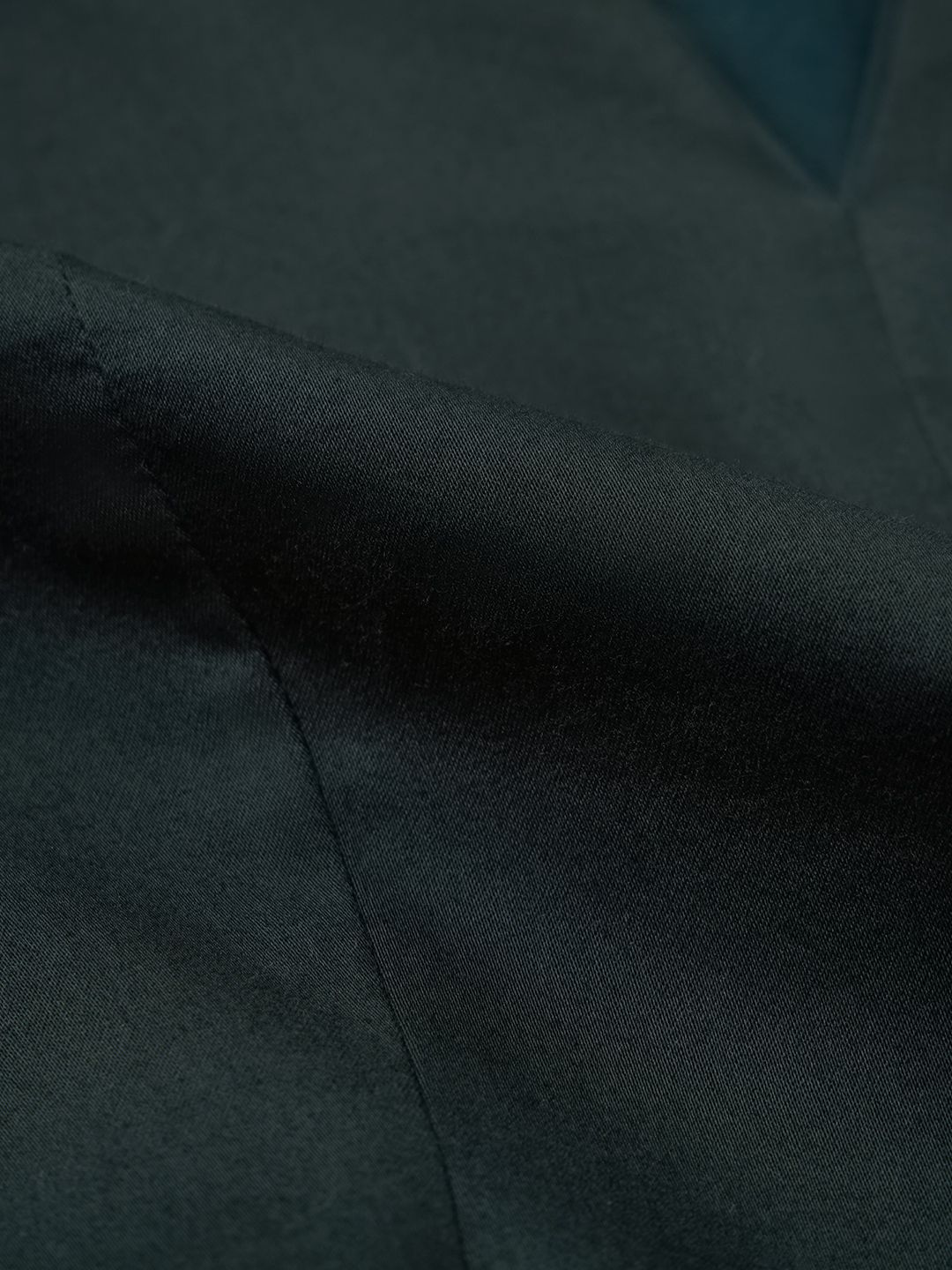 Corset Shirt: Teal Blue Women Fitted Shirts