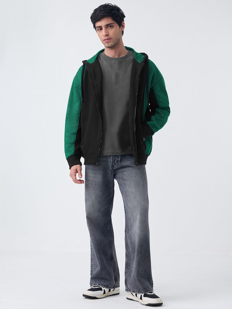 Zipper Hoodie: Noir Men Oversized Hoodies