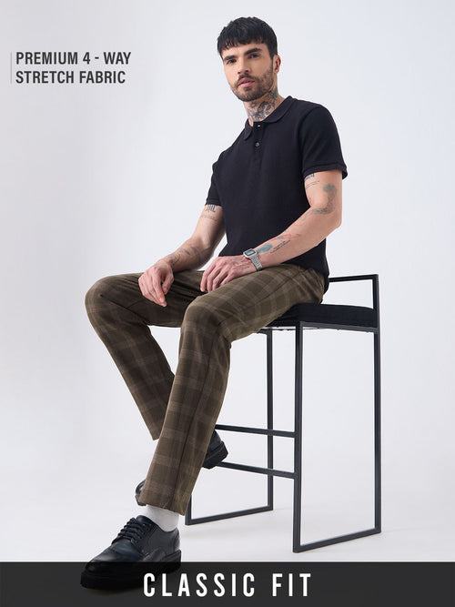 Stretch Pants: Chestnut Men Super Flex Pants