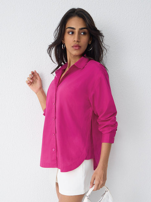 Oversized Solids: Desire Women Oversized Shirts