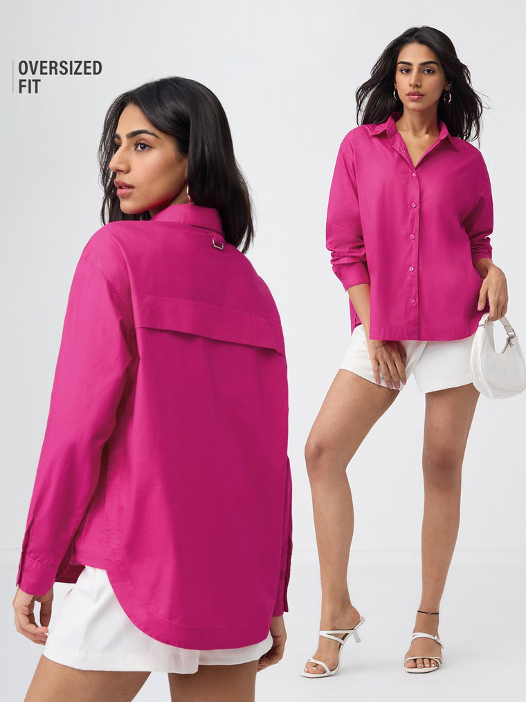 Oversized Solids: Desire Women Oversized Shirts
