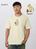 Embroidered T-Shirt: Stay Home Men Relaxed Fit T-Shirts
