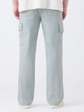 Solids: Storm Grey Men Cargo Pants
