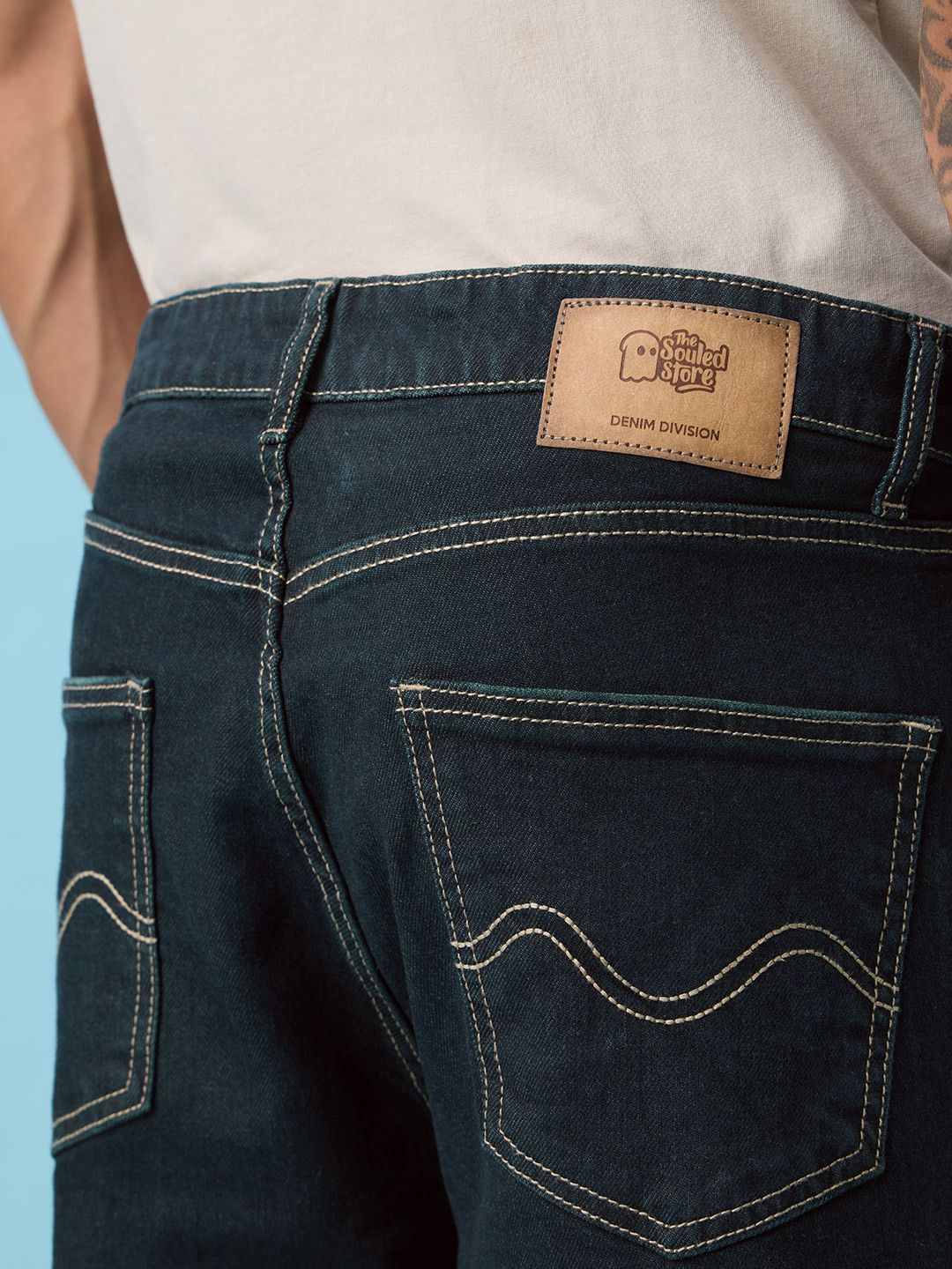 Baggy Fit Denim: Inkstone Men Baggy Fit Jeans