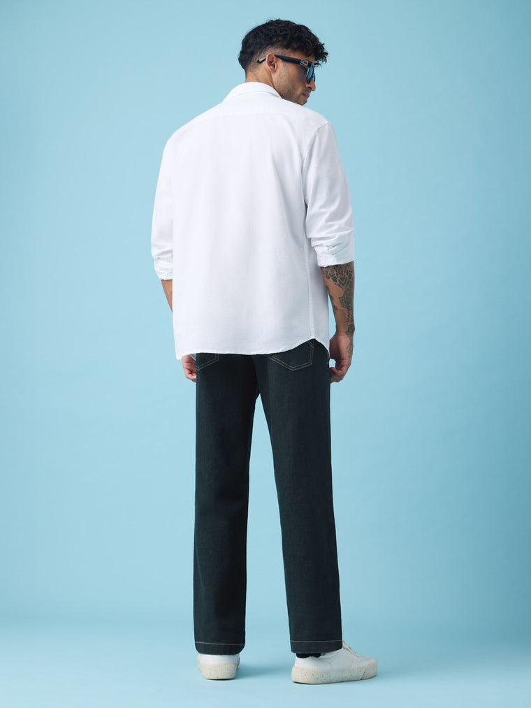 Baggy Fit Denim: Inkstone Men Baggy Fit Jeans