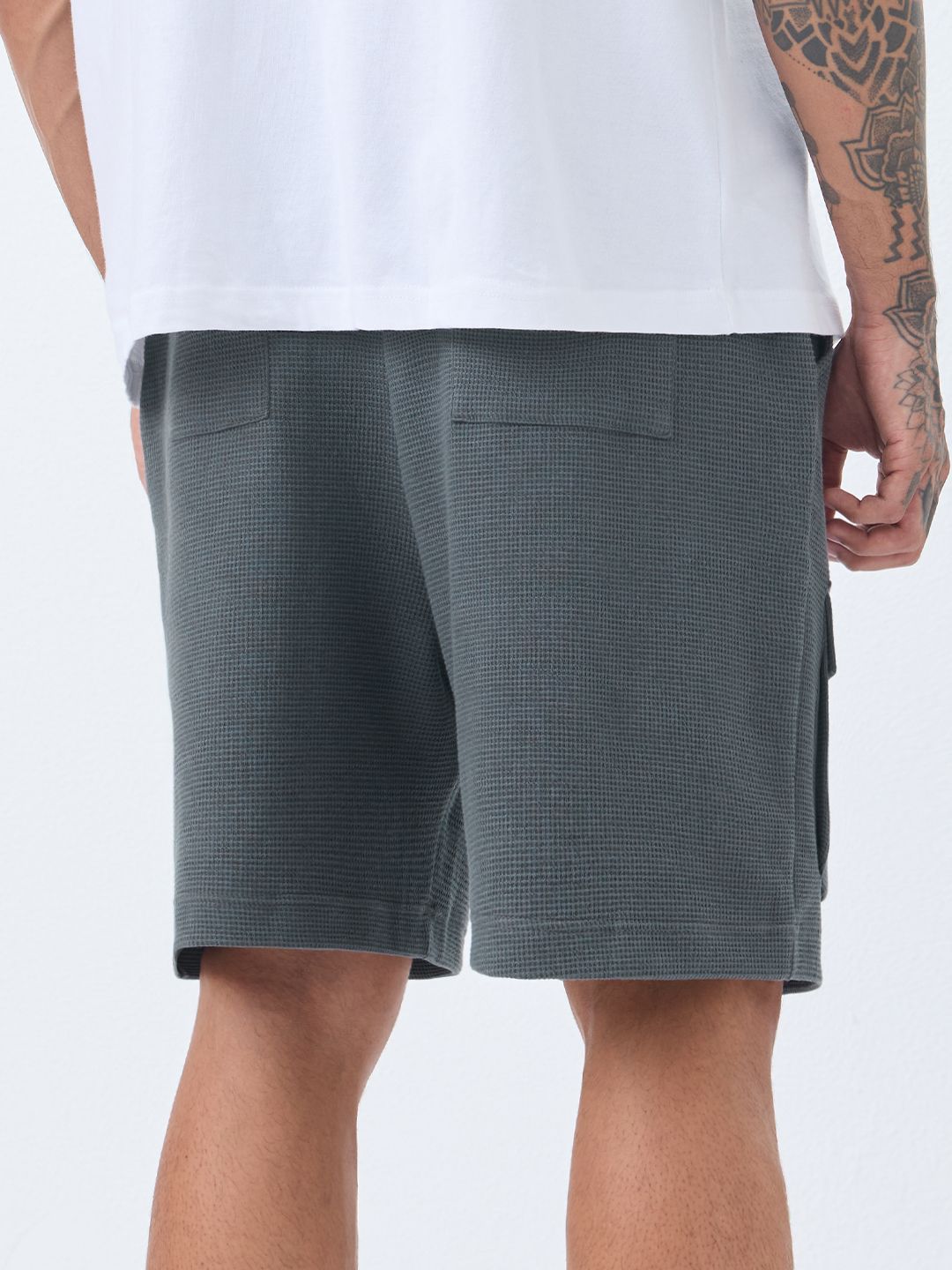 Textured Shorts: Greystone Men Cargo Shorts