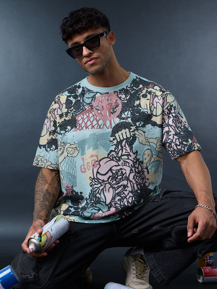 Looney Tunes: Wild Taz Oversized T-Shirts