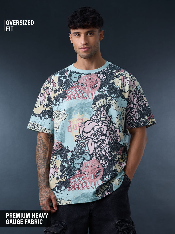 Looney Tunes: Wild Taz Oversized T-Shirts