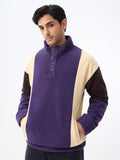 Oversized Sweatshirt: Dark Berry Men Oversized Sweatshirts