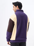 Oversized Sweatshirt: Dark Berry Men Oversized Sweatshirts