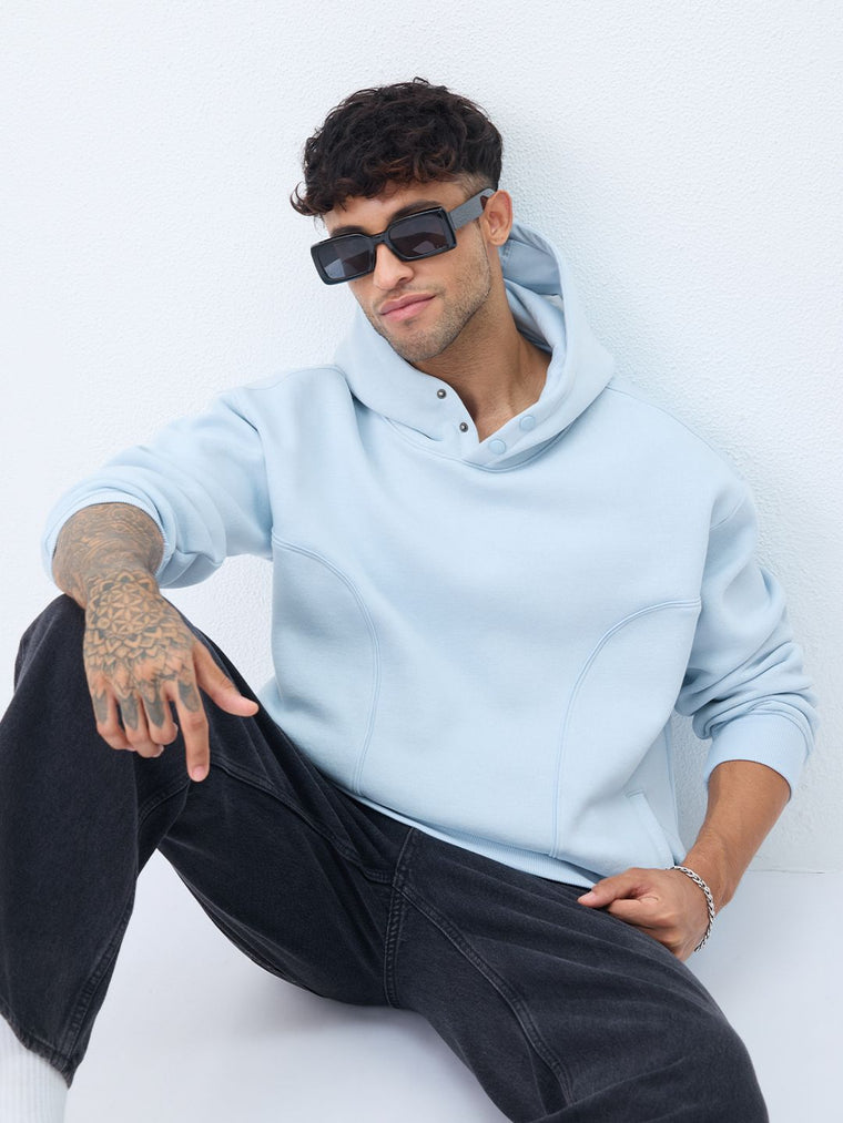 Oversized Hoodie: Marine Men Oversized Hoodies