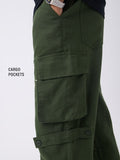 Textured Cargo Pants: Forest Men Cargo Pants