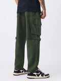 Textured Cargo Pants: Forest Men Cargo Pants