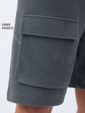 Textured Shorts: Greystone Men Cargo Shorts