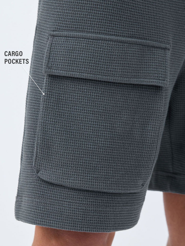 Textured Shorts: Greystone Men Cargo Shorts