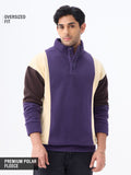 Oversized Sweatshirt: Dark Berry Men Oversized Sweatshirts