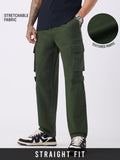 Textured Cargo Pants: Forest Men Cargo Pants