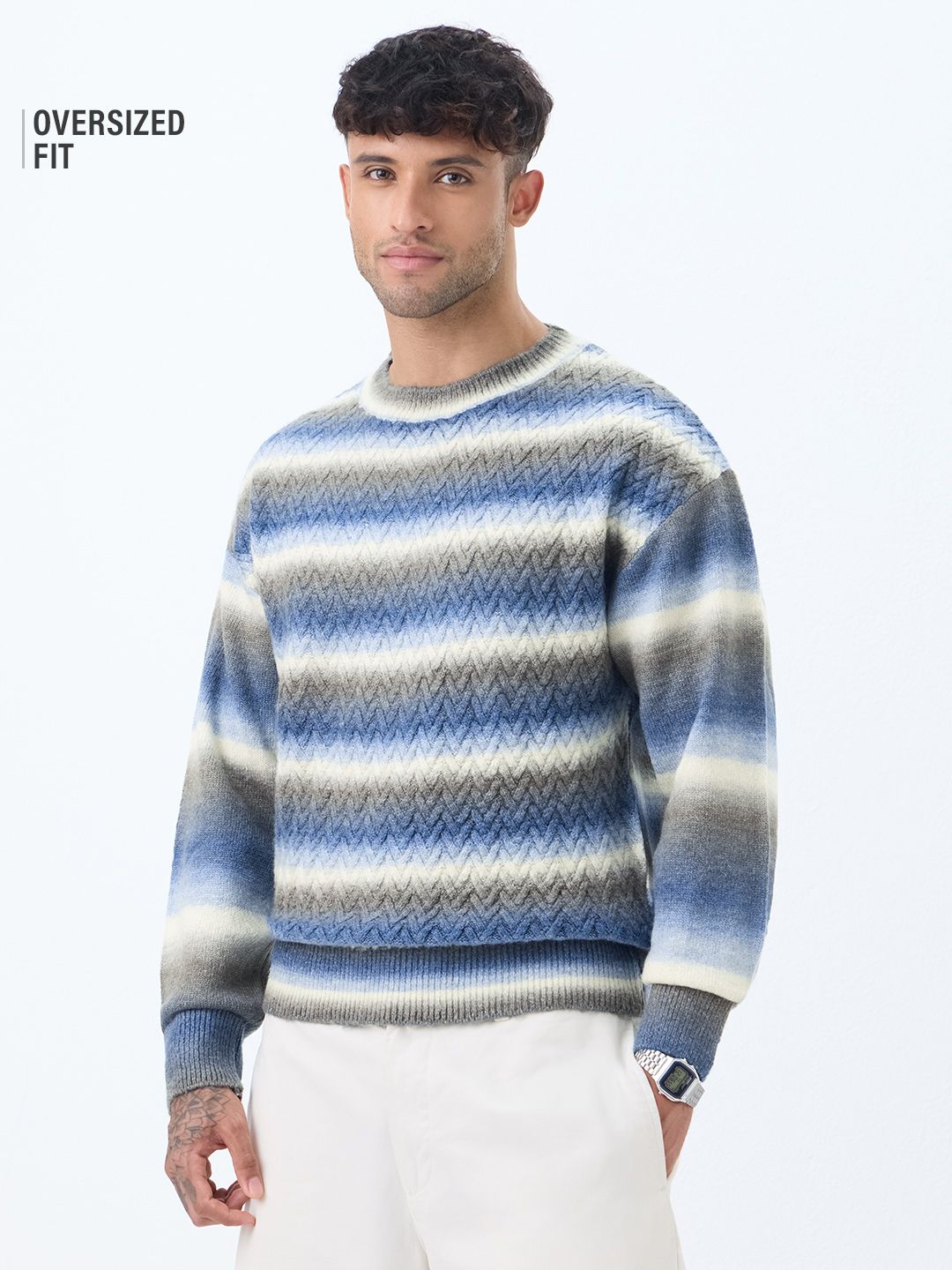 Oversized Sweater: Marble Oversized Pullovers