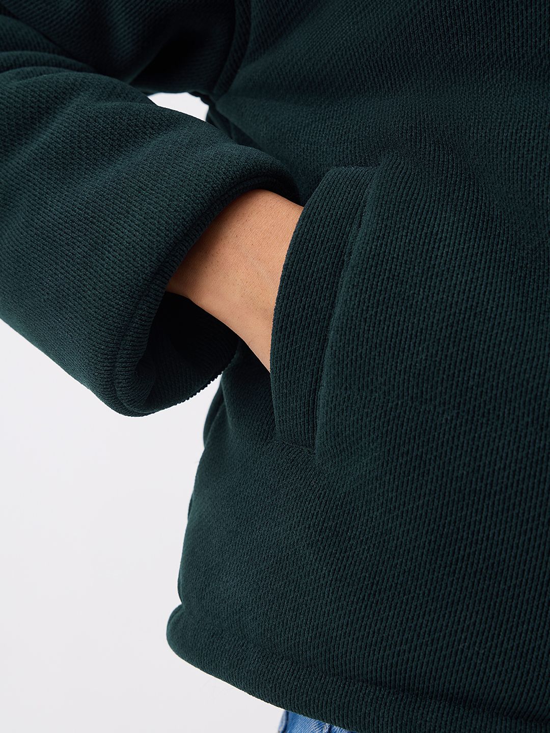 Puffer Jacket: Bottle Green Women Puffer Jackets