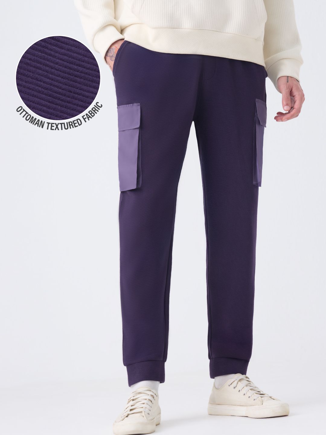 Solids: Berry Purple Men Joggers