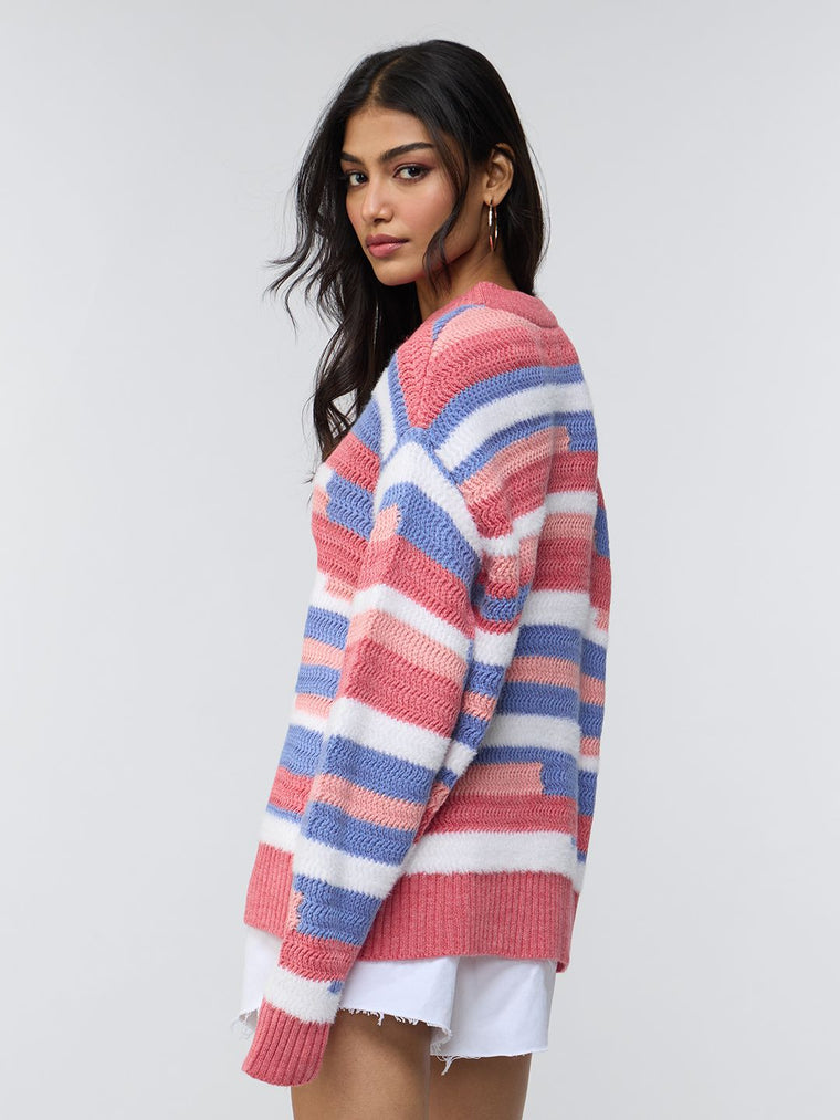 Textured Sweater: Heather Women Oversized Sweaters