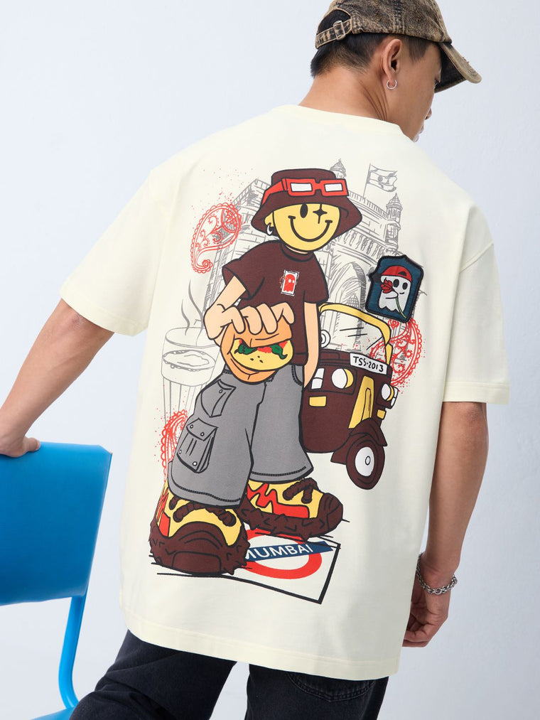 S.W.SMILEY: In India Oversized T-Shirts