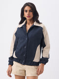 Suede Jacket: Celestial Women Varsity Jackets